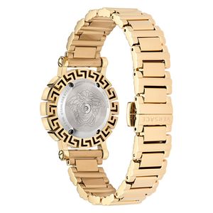 Versace Watch VE2Q00422 For Women - Analog Display, Stainless Steel Band - Gold 