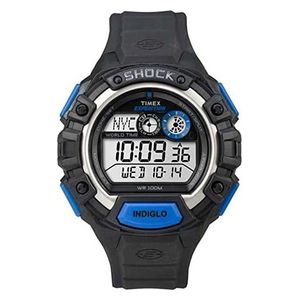  Timex Watch TW4B00400 For Men - Digital Display, Rubber Band - Black 