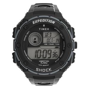  Timex Watch TW4B24300 For Men - Digital Display, Rubber Band - Black 