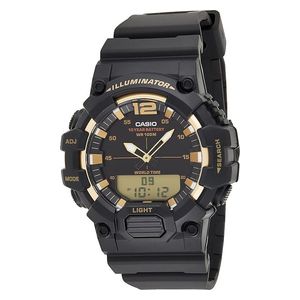 Casio Watch HDC-700-9AVDF For Men - Analog Display, Resin Band - Black 