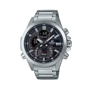  Casio Watch ECB-30D-1ADF For Men - Analog Display, Stainless Steel Band - Silver 