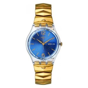  Swatch Watch GE706A For Women - Analog Display, Stainless Steel Band - Gold 