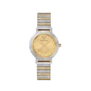  Versace Watch VE3D00422 For Women - Analog Display, Stainless Steel Band - Gold 
