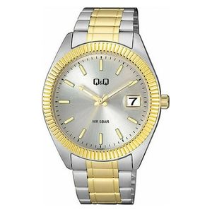  Q&Q Watch A476J401Y For Men - Analog Display, Stainless Steel Band - Sliver 