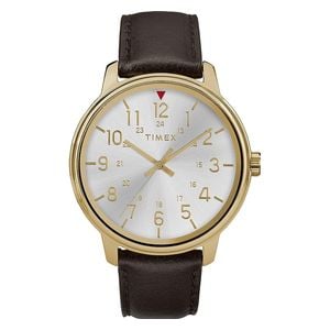  Timex Watch TW2R85600 For Men - Analog Display, Leather Band - Black 