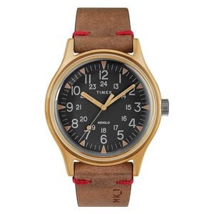  Timex Watch TW2R96700 For Men - Analog Display, Leather Band - Brown 