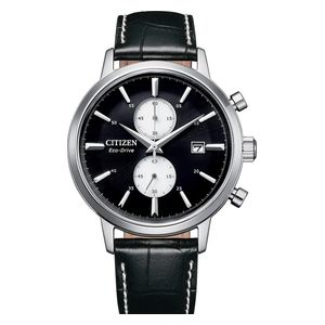  Citizen Watch CA7061-18E For Men - Analog Display, Leather Band - Black 