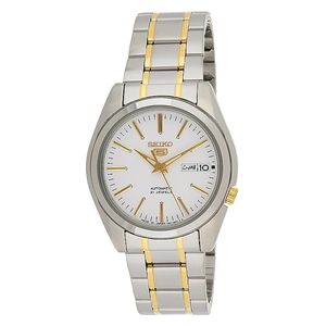  Seiko Watch SNKL47J1 For Men - Analog Display, Stainless Steel Band - Sliver 