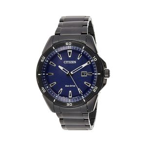  Citizen Watch AW1585-55L For Men - Analog Display, Stainless Steel Band - Black 