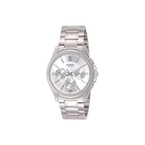  Casio Watch MTP-1375D-7AVDF For Men - Analog Display, Stainless Steel Band - Silver 