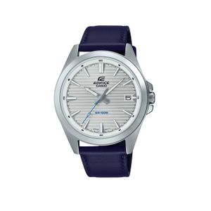 Casio Watch EFV-140L-7AVUDF For Men - Analog Display, Leather Band - Blue 