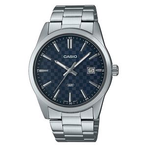  Casio Watch MTP-VD03D-2AUDF For Men - Analog Display, Stainless Steel Band - Silver 