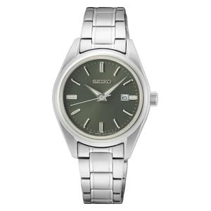  Seiko Watch SUR533P1 For Men - Analog Display, Stainless Steel Band - Silver 