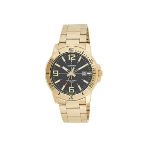  Casio Watch MTP-VD01G-1BVUDF For Men - Analog Display, Stainless Steel Band - Gold 