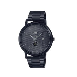  Casio Watch MTP-B125B-8AVDF For Men - Analog Display, Stainless Steel Band - Black 