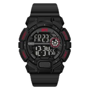  ساعة تايمكس للرجال TW5M53400 - عرض ديجتال, سوار من المطاط - اسود 