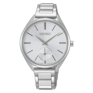  Seiko Watch SRKZ53P1 For Men - Analog Display, Stainless Steel Band - Sliver 