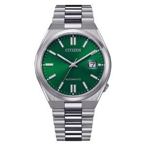  ساعة ستزن للرجال NJ0150-81X - عرض بعقارب, سوار من ستانلس ستيل - سلفر 