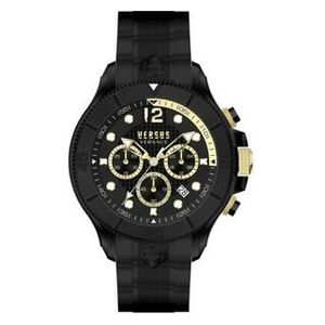  Versus Versace Watch VSPVV0320 For Men - Analog Display, Silicone Band - Black 