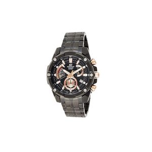  Casio Watch EFR-559DC-1AVUDF For Men - Analog Display, Stainless Steel Band - Black 