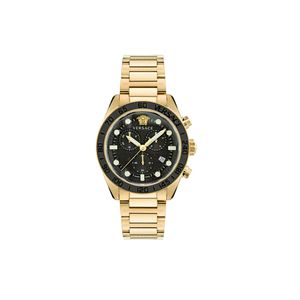  Versace Watch VE6K00523 For Men - Analog Display, Stainless Steel Band - Gold 