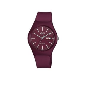  Q&Q Watch A212J011Y For Women - Analog Display, Rubber Band - Red 