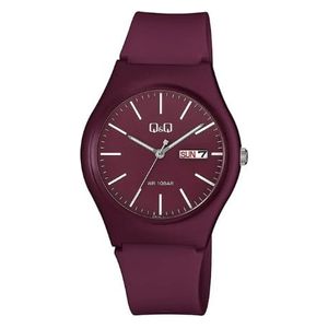 Q&Q Watch A212J011Y For Women - Analog Display, Rubber Band - Red 