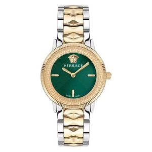  Versace Watch VE2P00522 For Women - Analog Display, Stainless Steel Band - Gold 