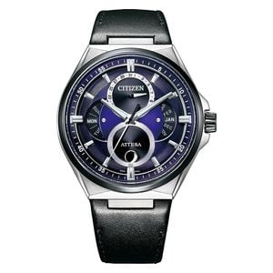  Citizen Watch BU0066-11W For Men - Analog Display, Leather Band - Black 