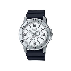  Casio Watch MTP-VD300-7BUDF For Men - Analog Display, Resin Band - Black 