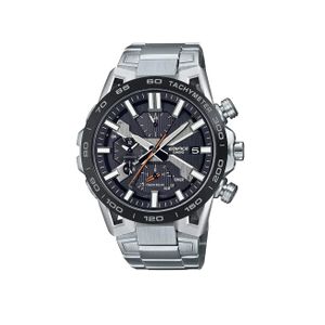  Casio Watch EQB-2000DB-1ADR For Men - Analog Display, Stainless Steel Band - Silver 