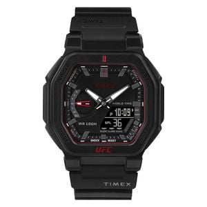  Timex Watch TW2V55200 For Men - Analog Display, Rubber Band - Black 