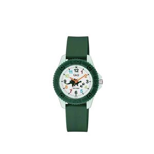  Q&Q Watch VQ96J024Y For Kids - Analog Display, Rubber Band - Green 
