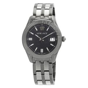  Versace Watch VE3K00622 For Men - Analog Display, Stainless Steel Band - Gray 