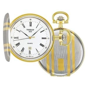  Tissot Watch For Unisex - Analog Display, Stainless Steel Band - T83855313 - Gold 