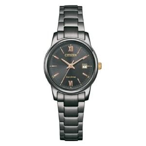 Citizen Watch EW2316-79E For Women - Analog Display, Stainless Steel Band - Black 