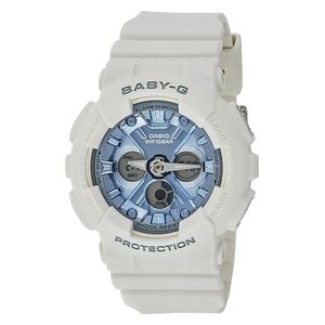  Casio Watch BA-130-7A2DR For Kids - Analog Display, Resin Band - White 