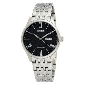  ساعة سيتزن للرجال NH8350-59E - عرض بعقارب, سوار من ستانلس ستيل - سلفر 