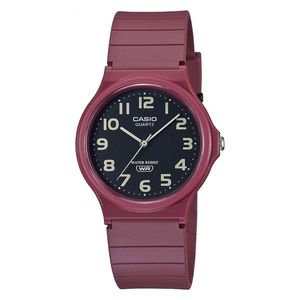  Casio Watch MQ-24UC-4BDF For Unisex - Analog Display, Resin Band - Red 