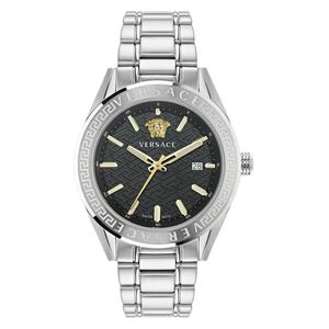  Versus Versace Watch VE6A00323 For Men - Analog Display, Stainless Steel Band - Silver 