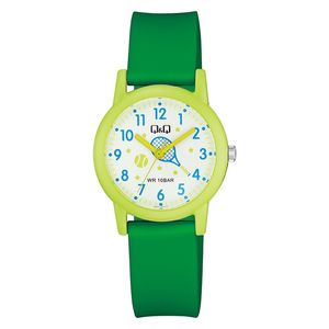  Q&Q Watch V23A-016VY For Kids - Analog Display, Resin Band - Green 