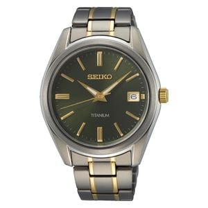  Seiko Watch SUR377P1 For Men - Analog Display, Stainless Steel Band - Sliver 