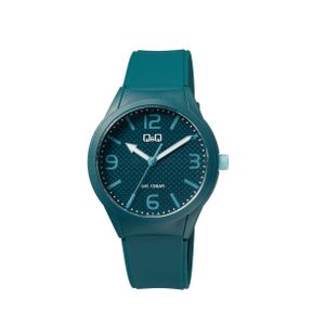  Q&Q Watch VR28J031Y For Unisex - Analog Display, Resin Band - Navy 