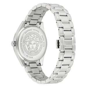  Versus Versace Watch VE6A00323 For Men - Analog Display, Stainless Steel Band - Silver 
