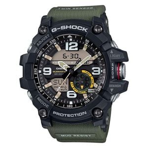  Casio Watch GG-1000-1A3DR For Men - Analog Display, Resin Band - Green 