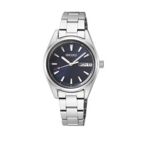  Seiko Watch SUR353P1 For Men - Analog Display, Stainless Steel Band - Silver 