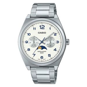  ساعة كاسيو للرجال MTP-M300D-7AVDF - عرض بعقارب, سوار من ستانلس ستيل - سلفر 