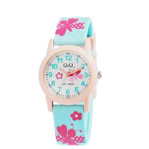  Q&Q Watch VR99J015Y For Girl - Analog Display, Resin Band - Blue 