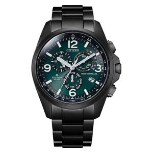  ساعة سيتزن للرجال CB5925-82X - عرض بعقارب, سوار من ستانلس ستيل - اسود 