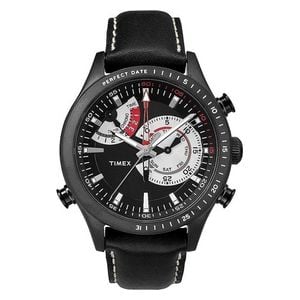  Timex Watch TW2P72600 For Men - Analog Display, Leather Band - Black 